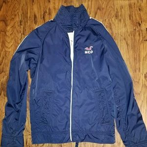 Hollister breakwall blue jacket